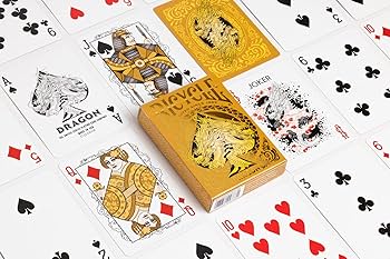 Amazon.com: Bicycle Gold Dragon Foil Premium Playing Cards, 1 Deck